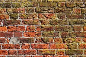 brick wall of the nicholas church