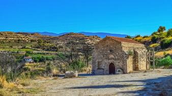 Agia Elisavet Chapel at scenic landscape, cyprus