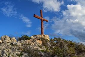 Cross Wooden red
