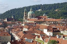 rooftops of the historical center in Prague