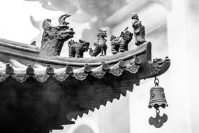 roof figures of a Chinese temple