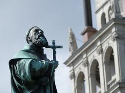 statue of holy Augustyn Kordecki