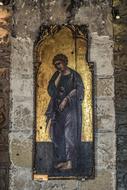 Icon Wooden Byzantine drawing