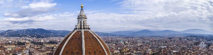 panoramic picture of beautiful Cathedral in Florence