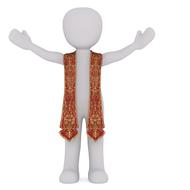 priest, abstract white male 3d model