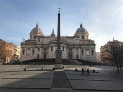 landscape of enchanting Church in Rome