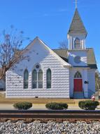 chapel near railroad
