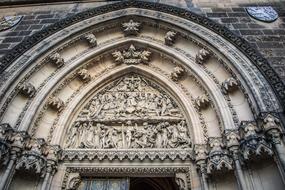 portal in the temple close-up