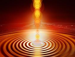 abstract wave circle as background