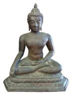 Buddha meditating, stone figurine