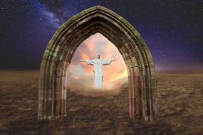 Jesus Christ Archway drawing