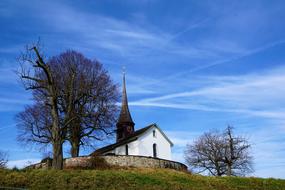 view of the chapel on the hill