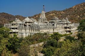 jain temple among the trees