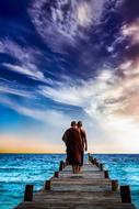 monk, amazing Water Sunset, lang tengah island, malaysia