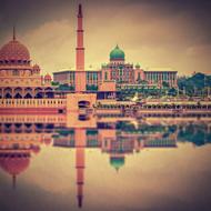 Putra - the main mosque of Putrajaya, in Malaysia
