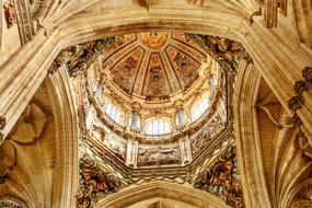 cathedral interior in Salamanca, Spain