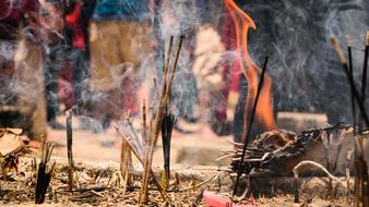 smoking Incense Stick