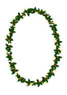 frame christmas oval drawing