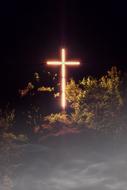 Cross Religion Faith neon