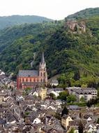 beautiful Castle Rhine Middle, oberwesel