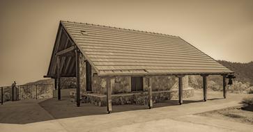 Chapel Architecture sepia