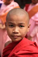 photo of a young monk in Burma