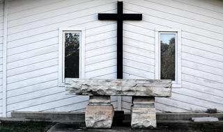 stone altar of a catholic church