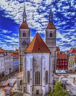 Steeple Church red roof