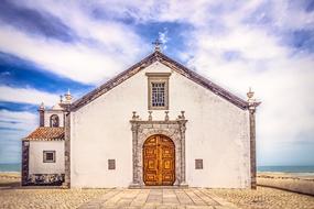 Church of Nossa Senhora da Assuncao on seaside, portugal, Cacela Velha