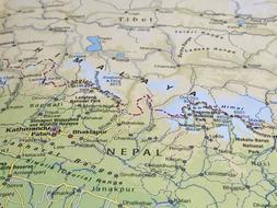 Map Himalaya