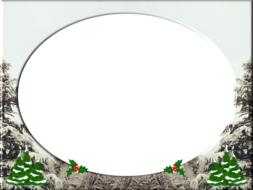 christmas frame white