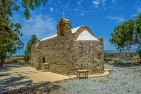 stone church on Akrotiri