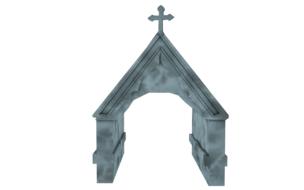 clipart of church entrance passage cross