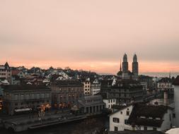 Church in the city of Zurich