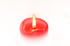 christmas candle isolated