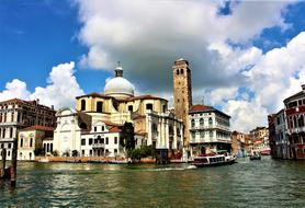 palace near the grand canal in venice