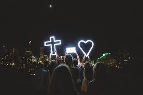 Religious Group Of People neon sign