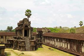 pavilion in Angkor Wat temple complex, Cambodia, Siem Reap