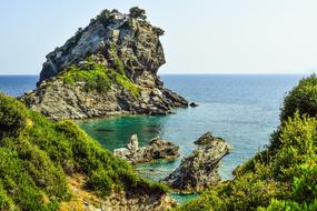 seashore in Skopelos, Greece