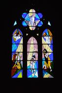 colorful stained glass church window