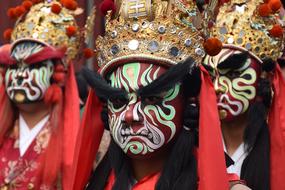 people in masks in Taiwan