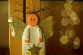 Christmas wooden angel