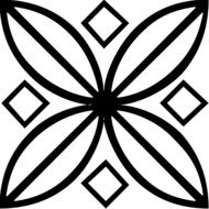 mandala pattern mystical flowers drawing