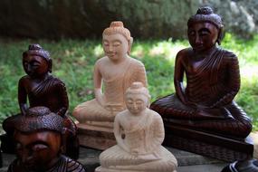 Buddha Wooden figurines