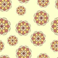 circle flowers background drawing