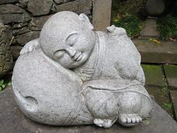 Buddha Statue Stone grey