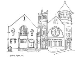 virginia church drawing