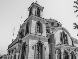 Church Orthodox Religion black and white