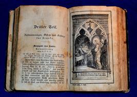 Antiquariat Book Bible open