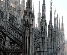 pillars of Milan cathedral